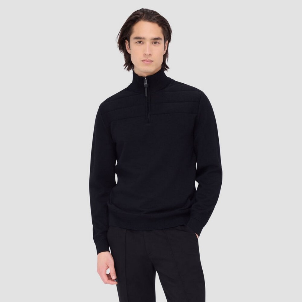 Bugatchi Sz. XXL 100% Merino Wool Quarter Zip Sweater